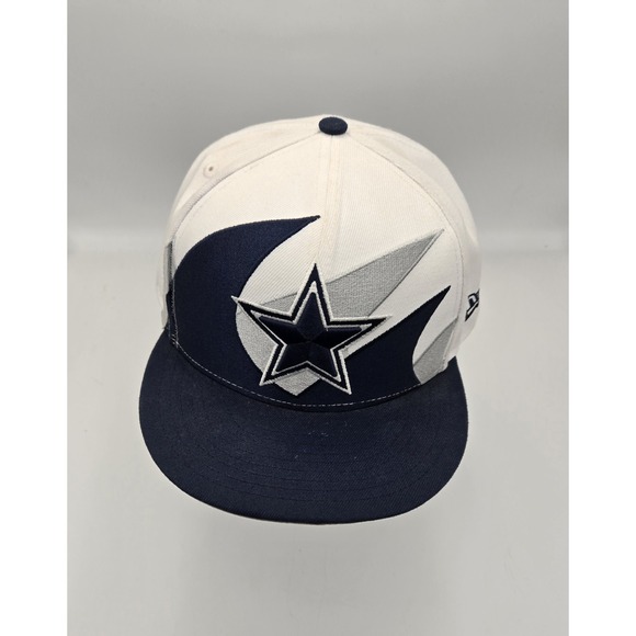 NEW ERA Dallas Cowboys 9Fifty Snapback Shark Tooth White/Navy OSFA - Picture 5 of 9
